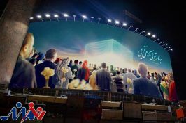 دیوارنگاره میدان ولیعصر (عج) رنگ نیمه شعبان گرفت