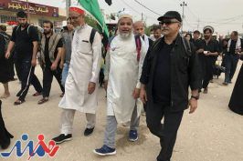 پرویز پرستویی در راهپیمایی اربعین حسینی