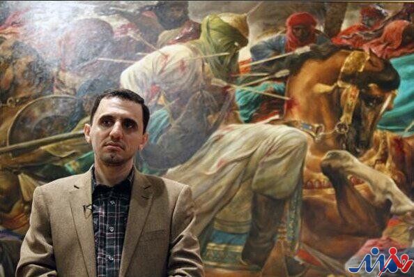 نقاشی جدید روح‌الامین با موضوع امتداد راه شهدا