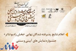 اعلام نتایج «بخش رادیوتئاتر» جشنواره نمایش‌های آیینی و سنتی