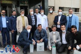 ادای احترام سازمان بسیج هنرمندان تهران بزرگ به کادر درمانی بیمارستان بقیه الله الاعظم (عج)