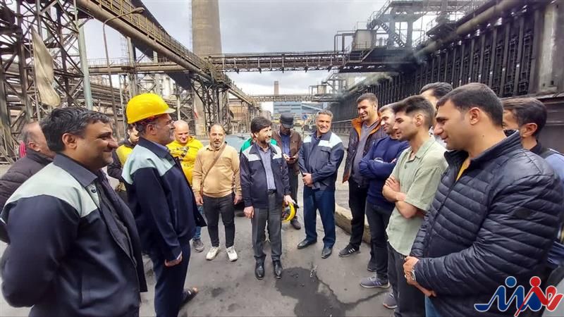 دیدار نوروزی مدیرعامل ذوب‌آهن اصفهان با تلاشگران این مجتمع عظیم صنعتی